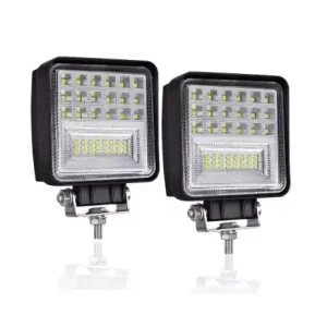 Super ofertă Set 2 x proiectoare auto patrate 42LED tip CREE, 84W, 9/30V, IP65