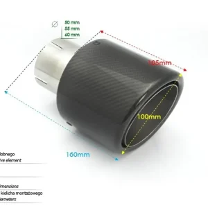 Cel mai vândut Terminatie toba tips Ulter din fibra de carbon N1-100CZ