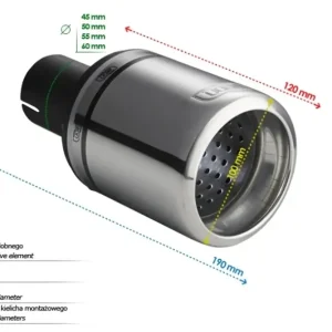 Disponibil imediat Terminatie toba tips Ulter din INOX N1-17-2