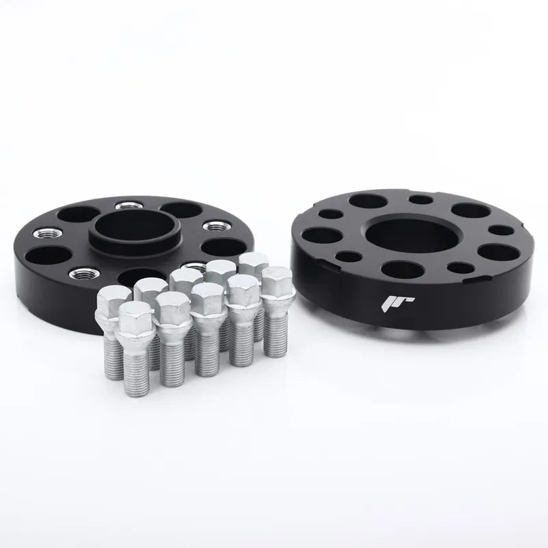 Distantiere roti cu dubla prindere cu prezoane 30mm cu prindere 5×112 si gaura centrala 57.1 cu prezoane incluse cu filet M14x1.5 culoare Black marca JR Wheels Comandă acum