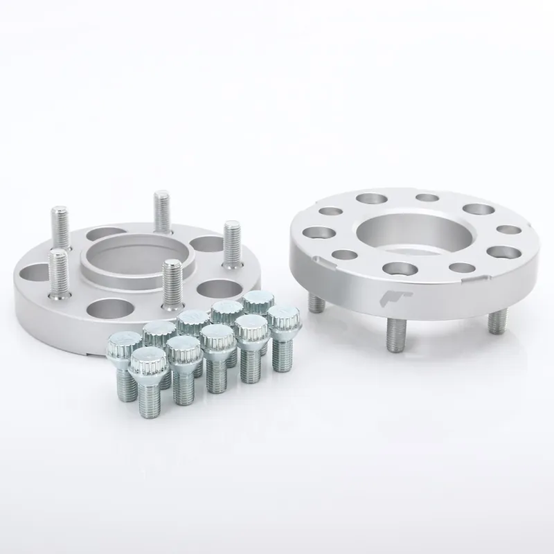 Preferatul clienților Distantiere roti cu dubla prindere in bolturi si prezoane pe butuc 15mm cu prindere 5×112 si gaura centrala 57.1 cu prezoane incluse cu filet M14x1.5 culoare Silver