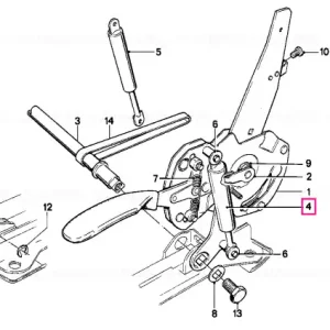Arc pneumatic reglaj vertical OFFENES AUGE - BMW Super ofertă
