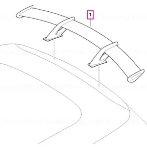 Spoiler spate JCW argintiu, SCHWARZES DACH - BMW - Mini Preferatul clienților