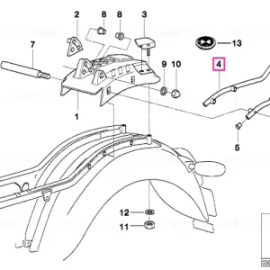 Calitate înaltă Maner crom D=15/22MM - BMW Motorrad