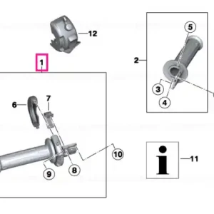 Mâner dreapta - BMW Motorrad Reducere