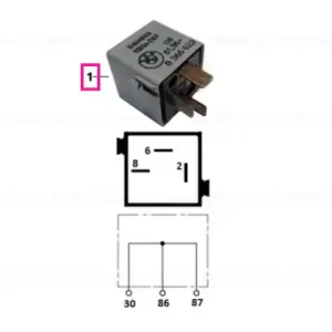 Conector cablaj gri 30,86,87 - BMW Motorrad Reducere de preț