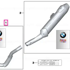 Preț mic Set colector esapament AKRAPOVIC - BMW Motorrad