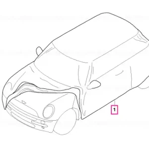 Husă exterior pentru automobil R55 - BMW - Mini Ieftin