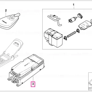 Retur ușor Kit retrofit unitate comutator Thermo Call TC1.0/DE/EN/SV - BMW