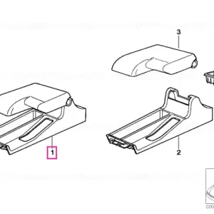 Set instalare brat reposbrac piele SANDGRAU - BMW Ofertă limitată