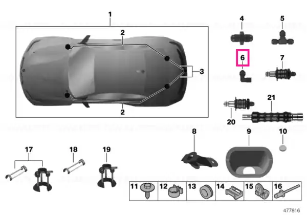 Ieftin Conector 991-06D 90° - BMW