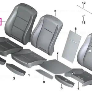 Cel mai vândut Capac scaun multifuncțional piele CREAM U6GE,U7GE CREAM - BMW