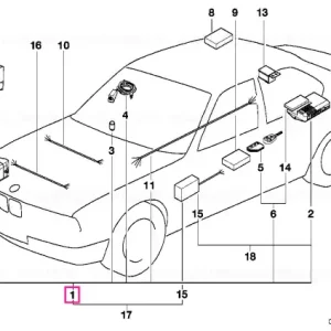 Transport gratuit Kit alarma DWA V E32,34 DWA  V E32,34 - BMW
