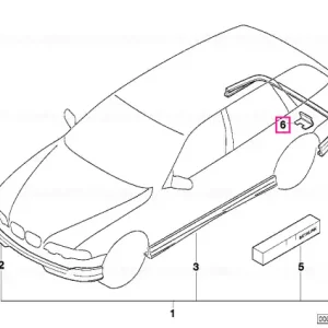 Capac bara protectie spate AHK HECKSCHÜRZE AHK - BMW Preferatul clienților