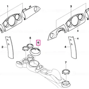 Reduceri Inel trim manseta schimbator piele J. COOPER WORKS - BMW - Mini