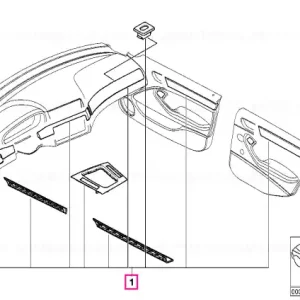Set ornamente interior, crom mat - BMW Cel mai vândut