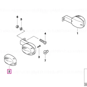 Geam indicator direcție - BMW Motorrad Reducere specială