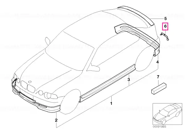 Ornament tub eșapament - BMW Ofertă de sezon