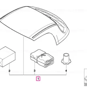 Bestseller Kit retrofit acoperiș rigid DUNKELGR.II 307 - BMW