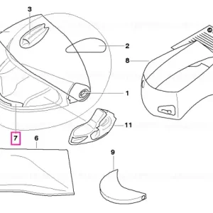 Deflector respiraţie cască sport integrală - BMW Motorrad Livrare rapidă