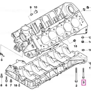 Surub hexagonal cu saiba M9X97 - BMW Livrare expres
