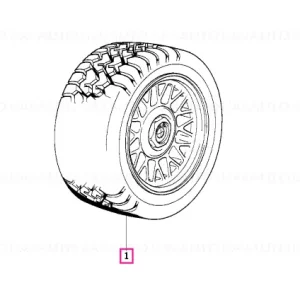 Roată aliaj iarnă completă 225/55R16H - BMW Reducere extra