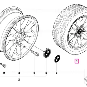 Set complet roți aliaj vară 205/60R15V - BMW Ofertă exclusivă