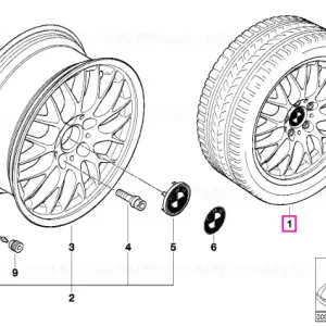Set complet roți aliaj vară 225/50ZR16 - BMW Chilipir