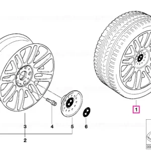 Set complet roți aliaj vară 225/45R17 91W - BMW Preț mic