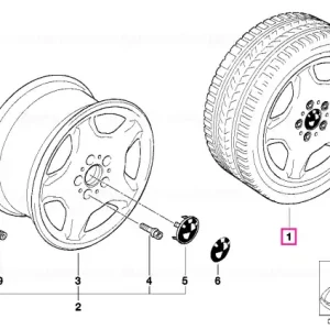 Set complet roți aliaj vară 235/45ZR17 - BMW Reduceri