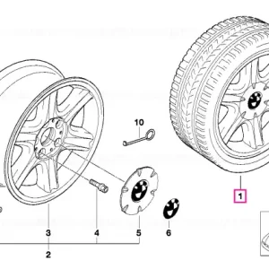 Ultima șansă Set complet roți aliaj vară 225/55ZR16 - BMW