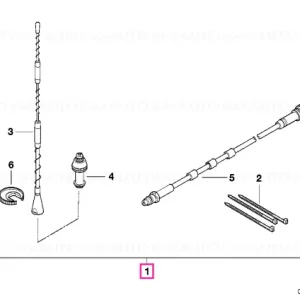 Cel mai vândut Kit retrofit antena spate SINGLEBAND - BMW