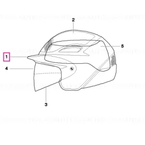 Ecran cască Air Flow SCHWARZ - BMW Motorrad Livrare expres