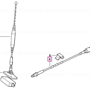 Cablu antenă D-NETZ 2810MM D-NETZ  2810MM - BMW Transport gratuit