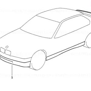 Set montaj difuzor spate, GRUNDIERT - BMW Preț redus