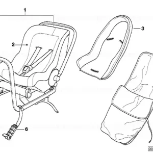 Sac de picioare pentru scaun bebeluș BMW GRAU Premium