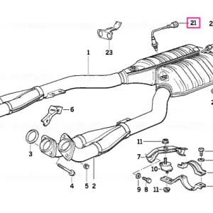 Senzor oxigen L=320MM - BMW Premium