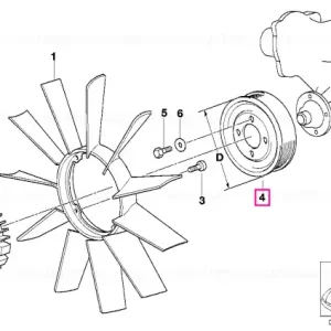 Roată de curea D=119MM - BMW Ultima șansă
