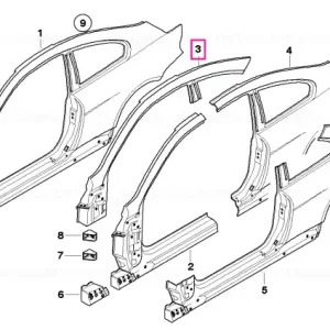 Cadru acoperiș stânga - BMW Cumpără online