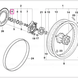 Retur ușor Etanşare arbore D=32X47X7 - BMW Motorrad