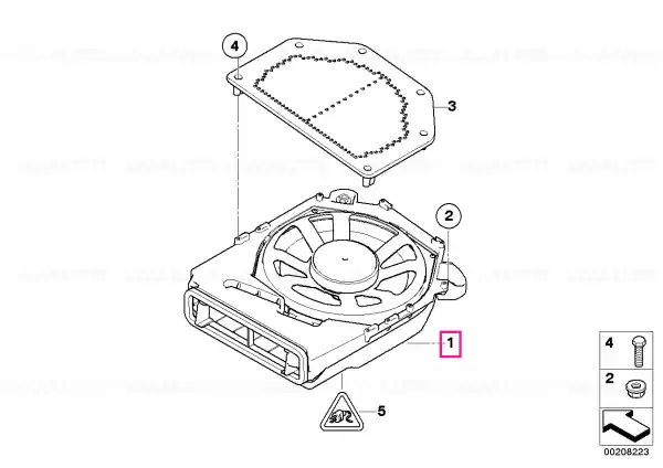 Popular Bas central dreapta STEREO-SYSTEM - BMW