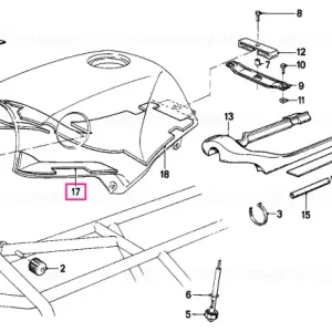 Material izolant stânga LINKS - BMW Motorrad Retur gratuit