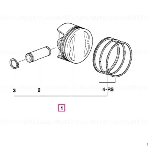 Piston dreapta 574 G - BMW Motorrad Livrare rapidă