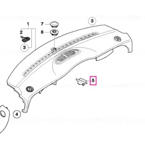 Plăcuță orb grătar aer proaspăt dreapta - BMW - Mini Cumpărături sigure
