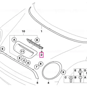 Admisie aer clapetă vopsit CODE-UNI/MET. - BMW - Mini Cumpără online