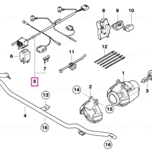 Sistem cabluri far auxiliar condus - BMW Motorrad Reducere extra