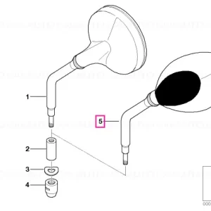 Oglindă spate oval CR - BMW Motorrad Preferatul clienților