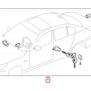 Set incuietori sistem uniform cu CAS 434 MHZ - BMW Doar azi