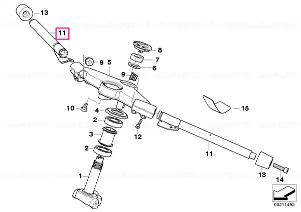 Reducere Mâner dreapta - BMW Motorrad
