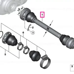 Ax ieșire ABS LK=86MM/D=38MM - BMW Livrare expres